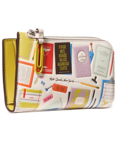 Kate Spade Page Turner Small Bifold Wallet In Multi