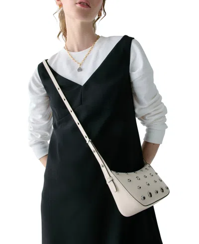 Kate Spade Halo Studded Crossbody In White