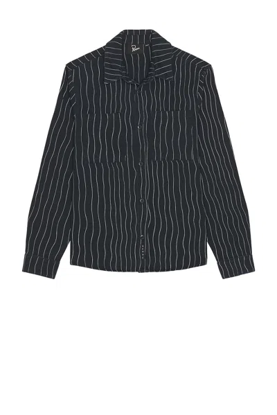 By Parra Meandering Lines Shirt In Blue