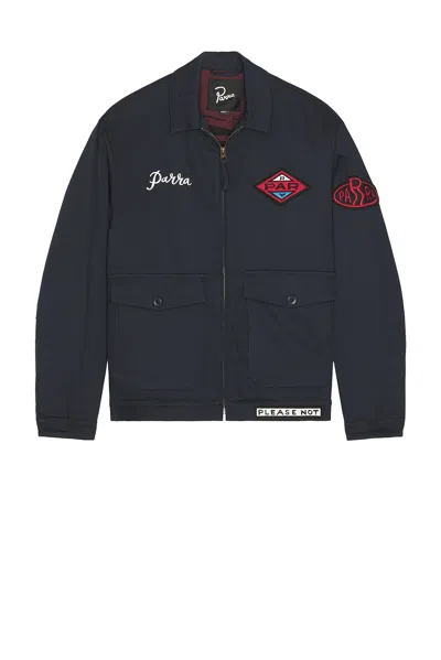 By Parra Pumping Gas Trucker Jacket In Blue