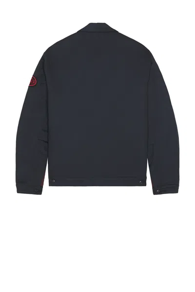 By Parra Pumping Gas Trucker Jacket In Blue