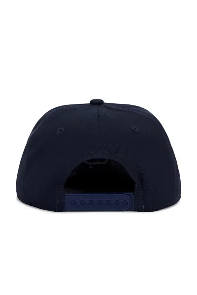 Badfriend Cursive Logo 5 Panel Hat In Blue