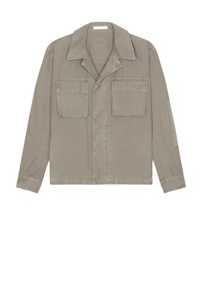 Helmut Lang Garment Dyed Utility Jacket In Gray