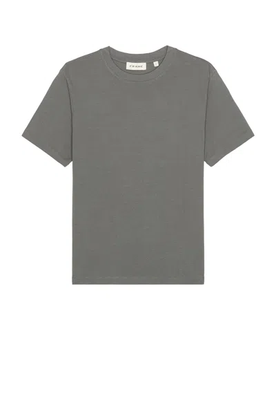 Frame Logo Tee In Blue