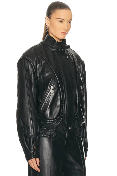 Isabel Marant High Collar Jacket Featuring Buckle Detail In Black
