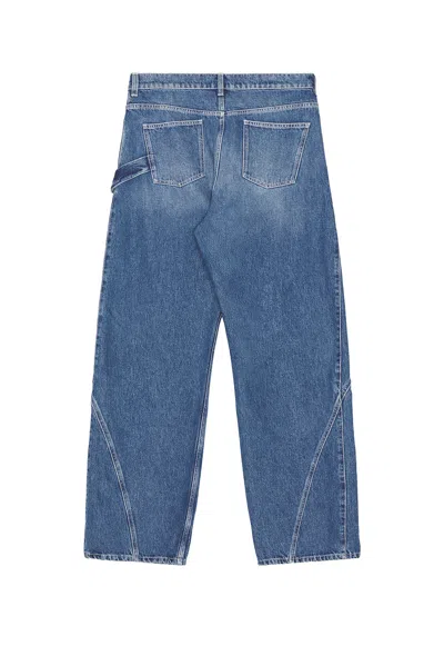 Jw Anderson Twisted Workwear Straight-leg Jeans In Blue