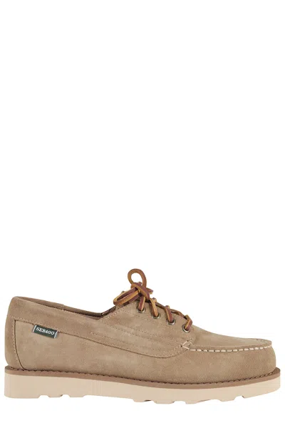 Sebago Camel Suede Lace-up Shoe In Neutral