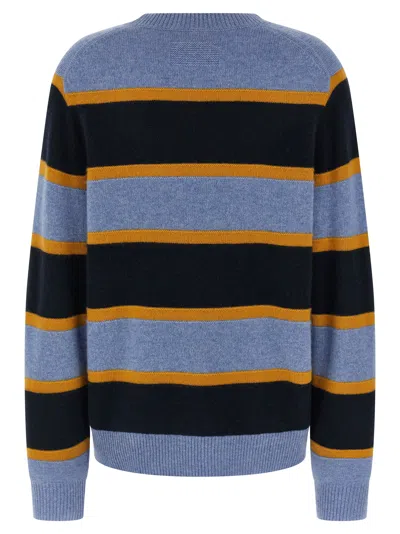 Guest In Residence Striped Crew-neck Sweater In Blue