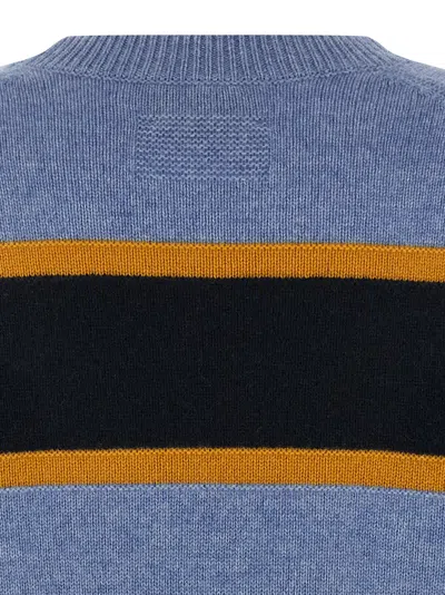 Guest In Residence Striped Crew-neck Sweater In Blue