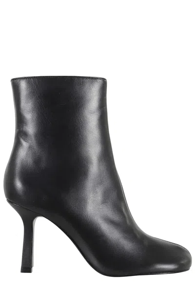 Schutz Brielle Ankle Boot With Rounded Toe In Black