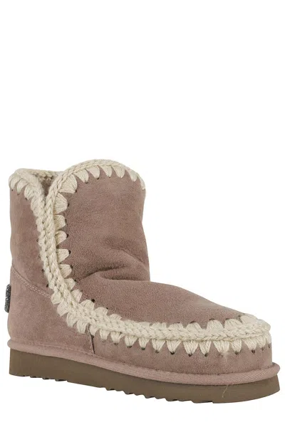 Mou Eskimo 18 Boot In Suede Cognac Color In Brown
