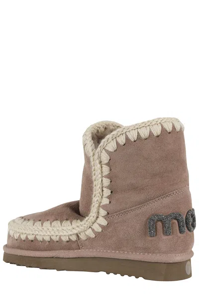 Mou Eskimo 18 Boot In Suede Cognac Color In Brown