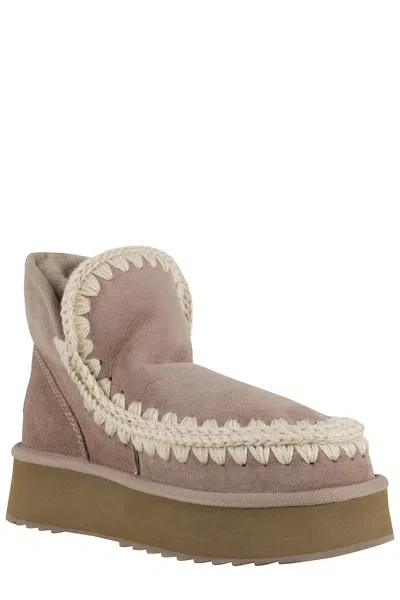 Mou Mini Eskimo Platform Boot In Gray