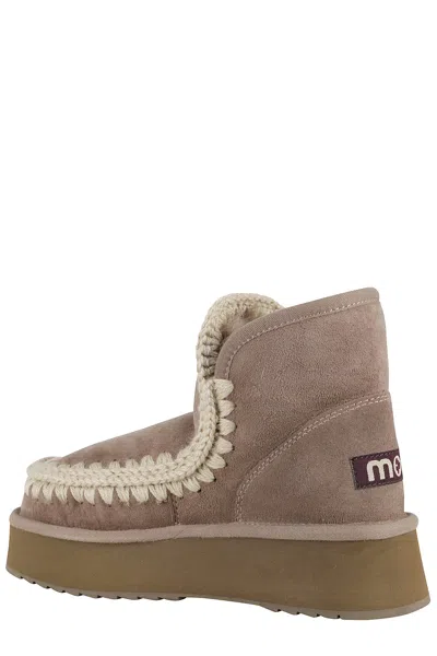 Mou Mini Eskimo Platform Boot In Gray