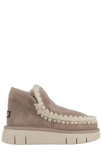 Mou Eskimo Bounce Sneaker Boots In Neutral