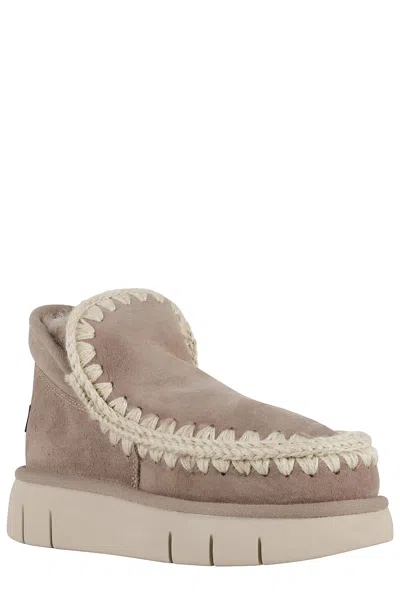 Mou Eskimo Bounce Sneaker Boots In Neutral
