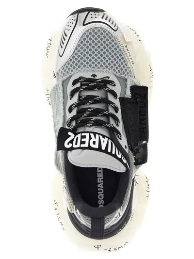 Dsquared2 Faster Mesh-inserts Sneakers In Gray