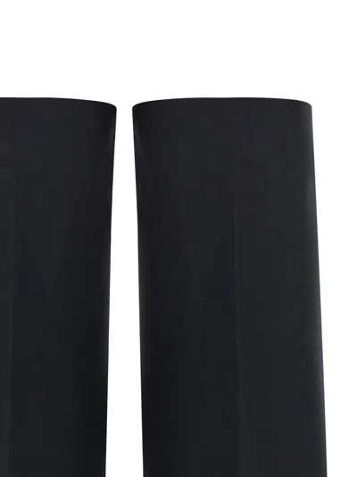 Jean Paul Gaultier Garter With High Waist And Wide Leg In Blue