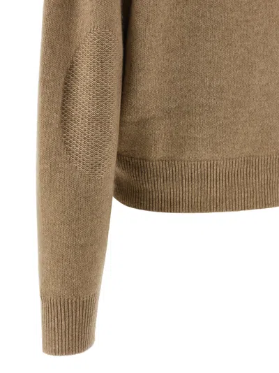 Guest In Residence Allday Cuffed Elbow Sweater In Neutral