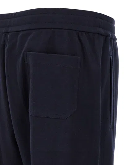Brioni Cotton And Cashmere Joggers In Black