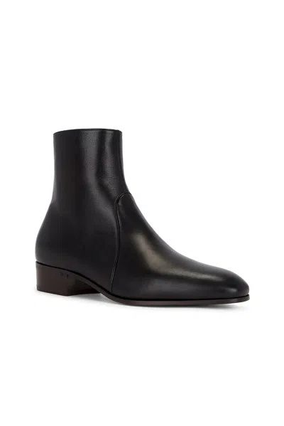 Valentino Garavani Pat Ankle Boots In Black