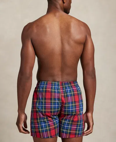 Polo Ralph Lauren Assorted 3-pack Holiday Woven Cotton Boxers In Blue
