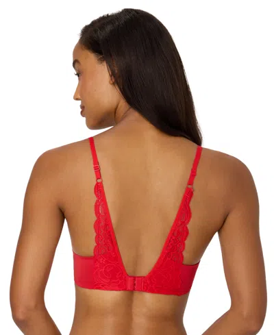 Maidenform Women's Comfort Devotion Extra Coverage Lace Shaping Underwire Bra 9404 In Red