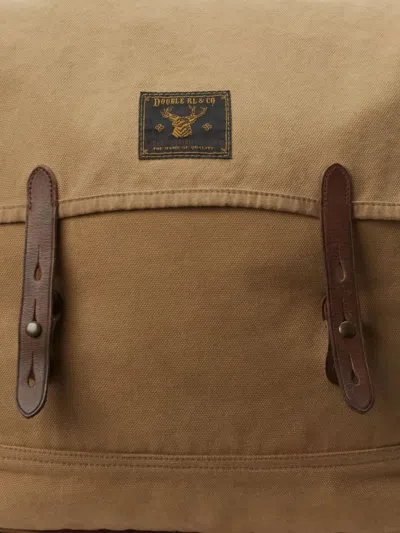 Rrl Canvas Flap Backpack In Neutral
