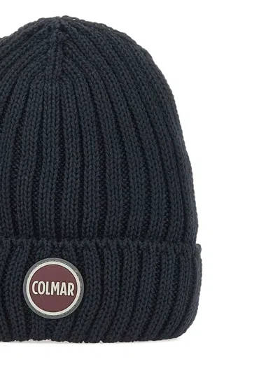 标贴罗纹套头帽