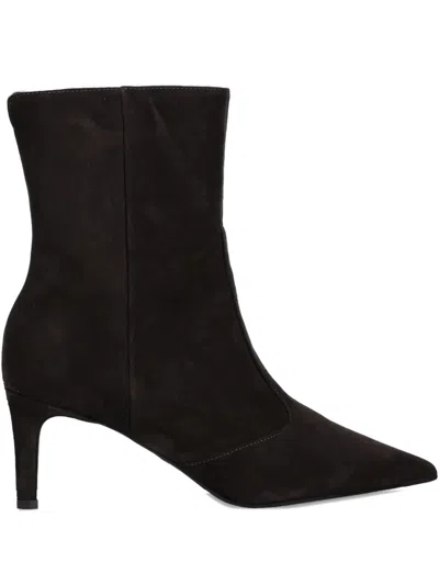 Furla Chic Stiletto Ankle Boots With Pointed Toe In Brown