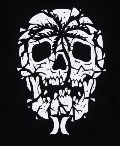 Hurley Big Kid Boys Long Sleeve Fleece Hoodie In Black