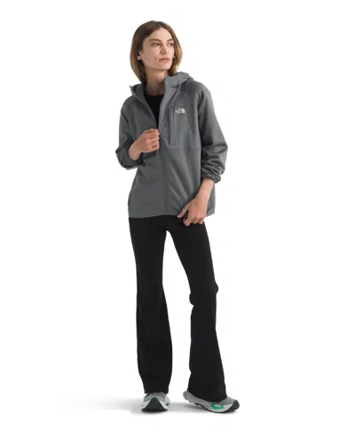 The North Face Performance Fleece Full Zip Hoodie Jacket In Gray