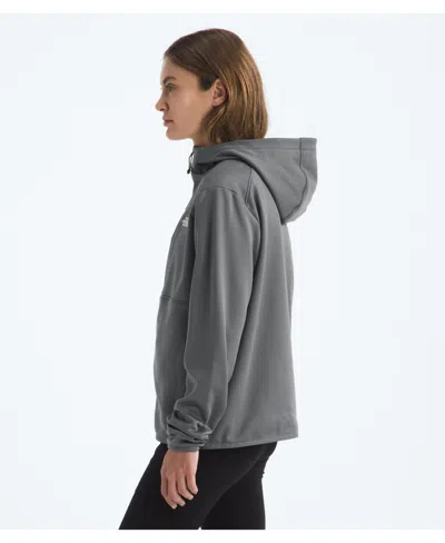 The North Face Performance Fleece Full Zip Hoodie Jacket In Gray