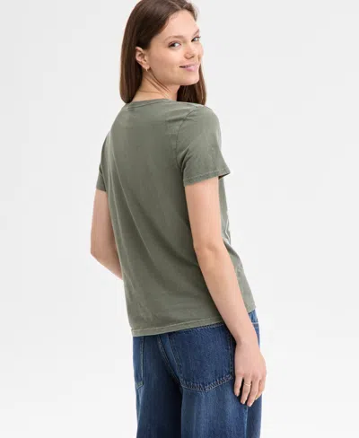 Lucky Brand Western Rope Frame Cotton Graphic T-shirt In Green