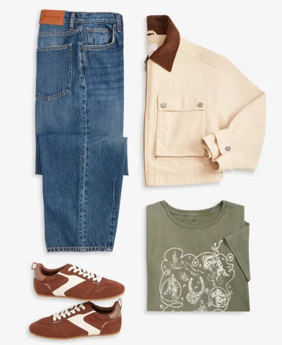 Lucky Brand Western Rope Frame Cotton Graphic T-shirt In Green