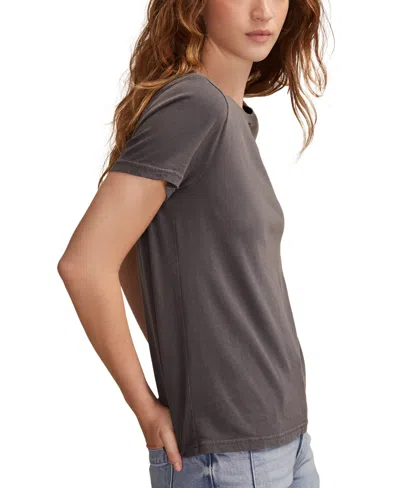 Lucky Brand West Is Best Cotton Graphic T-shirt In Gray