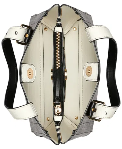 Calvin Klein Lowen Signature Triple Compartment Adjustable Crossbody Bag In Multi