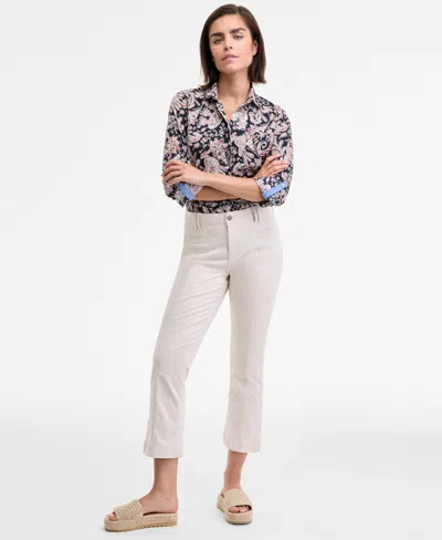 Nautica Jeans Women's Stretch Twill Demi Bootcut Pant In White