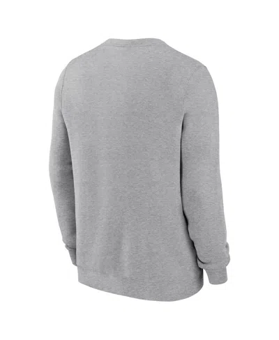 Nike Gray Michigan Wolverines Arch Pullover Sweatshirt In Gray