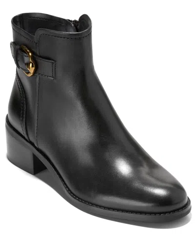 Cole Haan Hanover Leather Bootie In Black