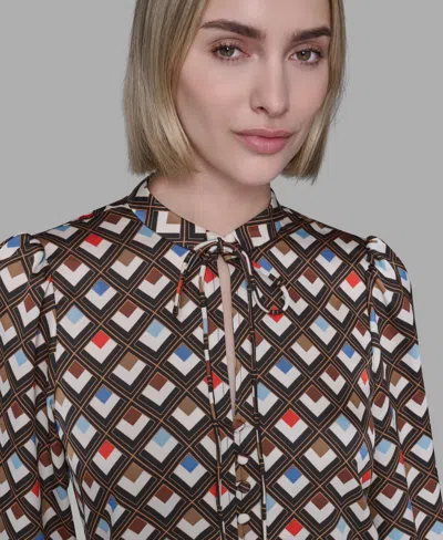 Karl Lagerfeld Women's Long Sleeve Top In Multi