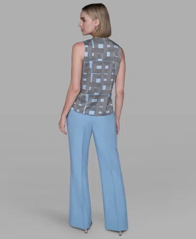 Karl Lagerfeld Women's Sleeveless Top In Gray