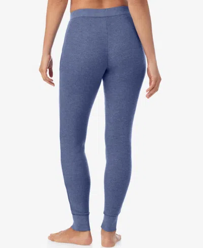 Cuddl Duds Cozy Stretch Thermal Leggings In Blue