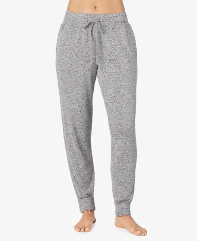 Cuddl Duds Petite Softknit Drawcord Joggers In Gray