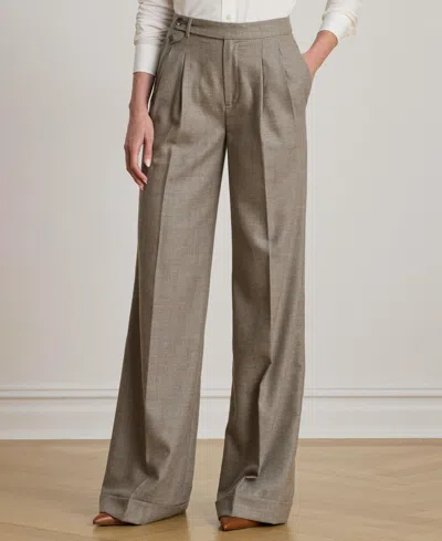 Ralph Lauren Women's Wide Leg Pants In Brown