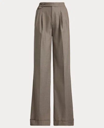 Ralph Lauren Women's Wide Leg Pants In Brown