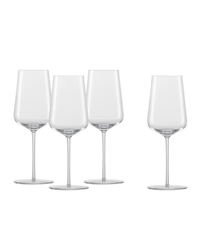 Zwiesel Glas Vervino Red Wine Glasses, Set Of 4 In Transparent