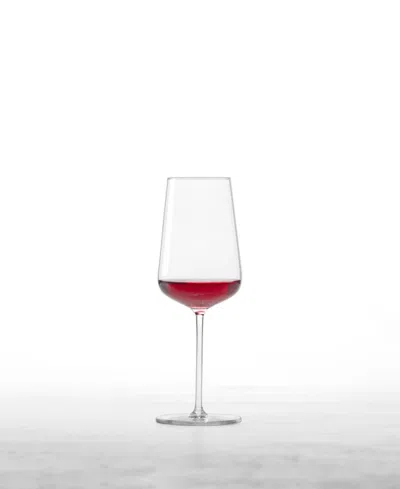 Zwiesel Glas Vervino Red Wine Glasses, Set Of 4 In Transparent