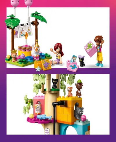 Lego Friends Cat Birthday Party Tree House 42666 Toy Building Set, 321 Pieces In Multi