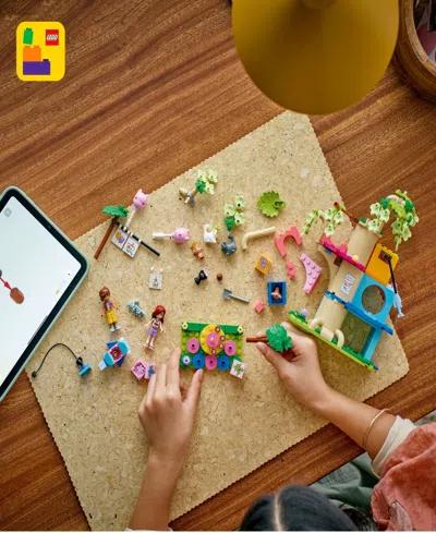 Lego Friends Cat Birthday Party Tree House 42666 Toy Building Set, 321 Pieces In Multi